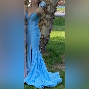 gorgeous light blue prom dress! worn once, minimal alterations-Price negotiable